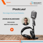 Vignette de couverture pour le podcast de Josselin Blanchard pour son stage au sein d'Exxact Robotics